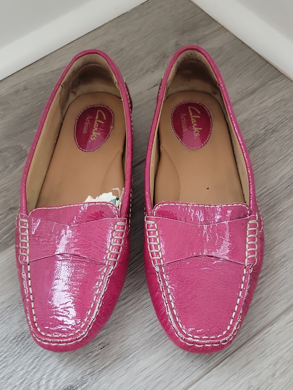 Clarks Artisan Fuchsia Mocassin Shoes Size 7M